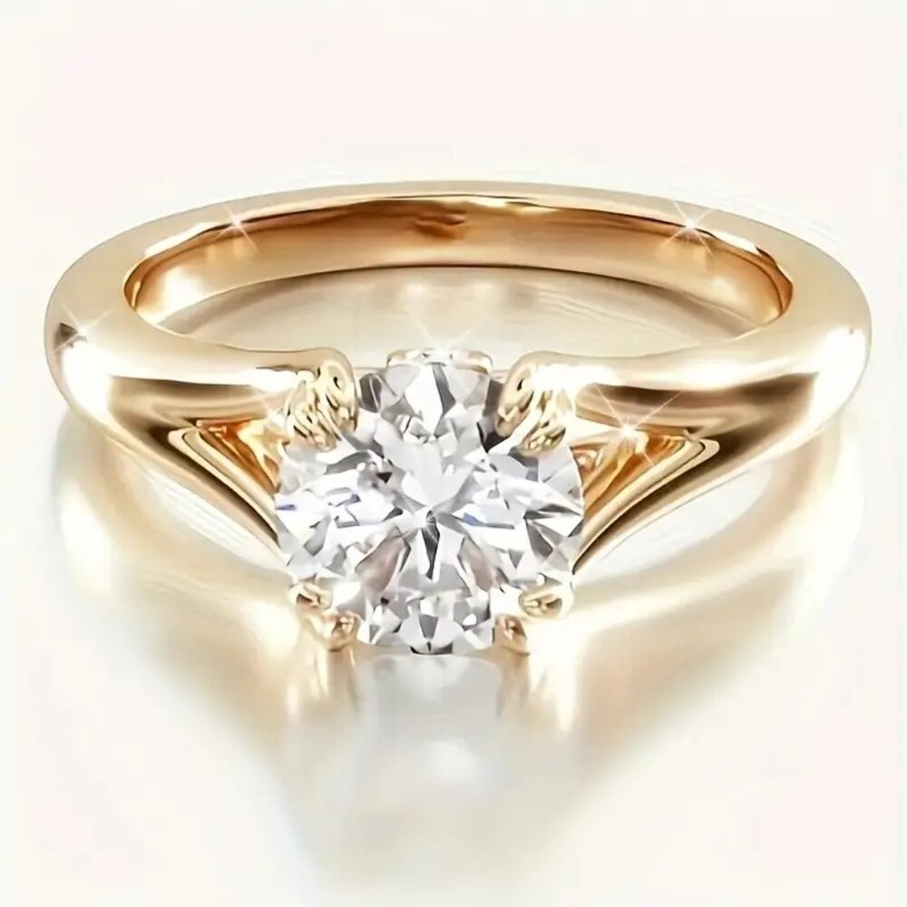 2.5 Carat Lab Diamond Double Prong Engagement Ring
